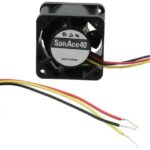 8007763753 109P0424H3013, DC Fans DC Axial Fan, 40x40x28mm, 24VDC, Groove for Lead, Tachometer Hirschmann