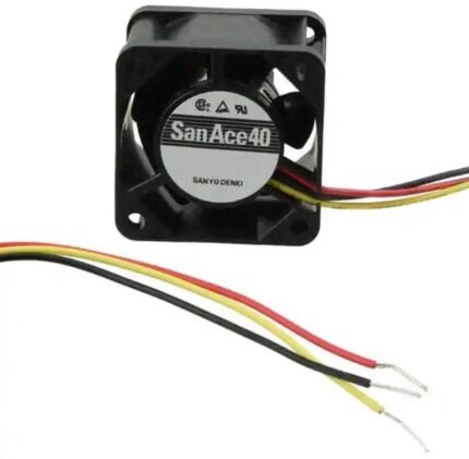 8007763753 109P0424H3013, DC Fans DC Axial Fan, 40x40x28mm, 24VDC, Groove for Lead, Tachometer Hirschmann