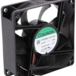 8008680764 EF80252S2-1000U-A99, Fan Tubeaxial 24VDC Square - 80mm L x 80mm H Sleeve 37.0 CFM (1.04m³/min) 2 Wire Leads Hirschmann