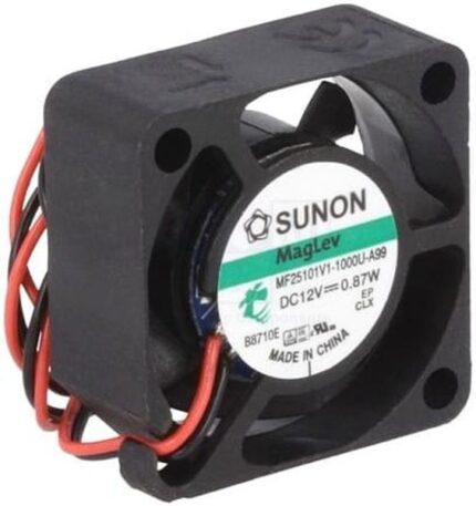 8002520061 MF25101V1-1000U-A99, Вентилятор осевой, 12В DC, 25x25x10мм, подшипник Vapo, 6,42куб.м/ч, 26дБА () Hirschmann