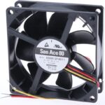 8007301983 9S0812F4011, DC Fans DC Axial Fan, 80x80x25mm, 12VDC, Silent Series, Ribless, Tachometer Hirschmann