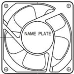 8033862196 11938MB-A1L-EA-00, Fan Tubeaxial 115VAC Square - 119mm L x 119mm H Ball 88.2 CFM (2.47m³/min) 2 Terminals Hirschmann