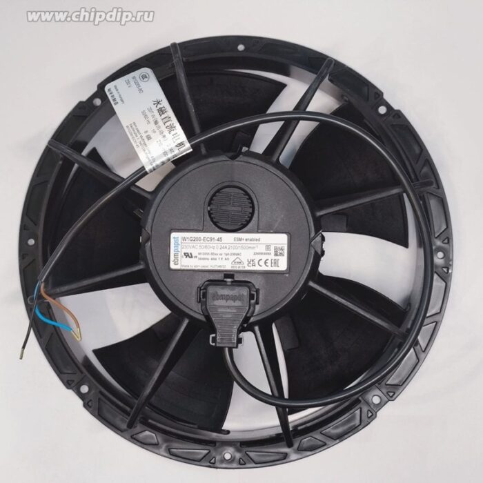 8035599599 Вентилятор Ebmpapst W1G200-EC91-45 230V 31W 0.24A Hirschmann — изображение 3