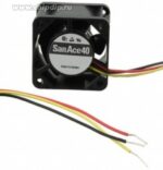 8016744253 Вентилятор Sanyo Denki San Ace 109P0424JD013 40х40х28мм,24В, DC, 0.18А, 4.32Вт, 14000об/мин, 3 провода Hirschmann — изображение 2