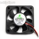 8009976879 Вентилятор 50x50x10, напряжение 12В, ток 0.15А, выводы 2L, подшипник скольжения, FSY50S12H Hirschmann