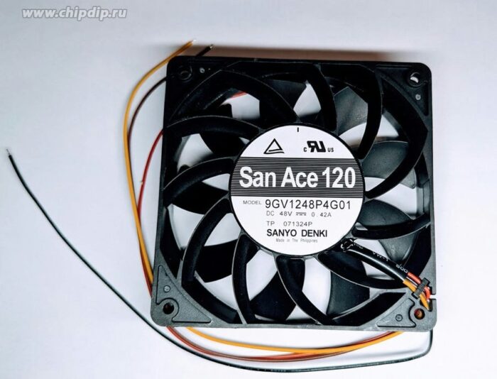 8035597636 Вентилятор Sanyo Denki San Ace 120 9GV1248P4G01 48V DC 0.42A 120X25 4pin () Hirschmann — изображение 2