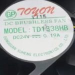 8019879612 Вентилятор TOYON TD1338HB DC24V 0.19A 3pin Hirschmann