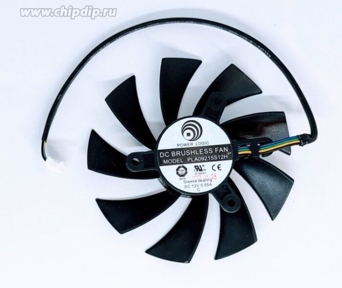8020603154 Вентилятор Power Logic PLA09215S12H 12v 0.55A 4pin Hirschmann — изображение 2