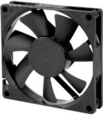 8031038429 EC8015H12S, (80*80*15 12V), Вентилятор 12В, 80х80х15мм, подшипник скольжения, 3000 об/мин Hirschmann