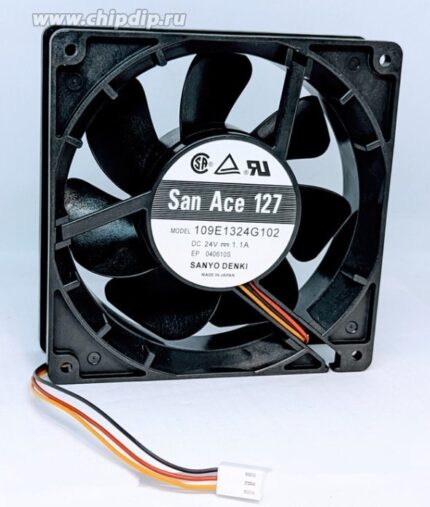 8021383993 Вентилятор Sanyo Denki 109E1324G102 1.1A 127x38 24v 3pin () Hirschmann