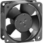 8005933864 614N/39HH-110, Fan Tubeaxial 24VDC Square - 60mm L x 60mm H Ball 33.0 CFM (0.924m³/min) Hirschmann