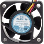8326656316 Axial Fan, 12 V dc, DC Operation, 14.4m³/h, 1.8W, 110mA Max, IP55, 40 x 40 x 15mm () Hirschmann