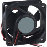 8216989351 MC35159, DC Axial Fan, 12 V, Square, 120 mm, 25 mm, Ball Bearing, 93 CFM Hirschmann