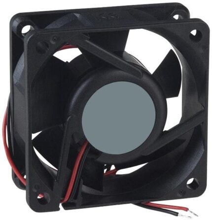 8216989351 MC35159, DC Axial Fan, 12 V, Square, 120 mm, 25 mm, Ball Bearing, 93 CFM Hirschmann