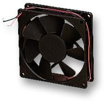 8254400501 MC36277, DC Axial Fan, Brushless Motor, 12 V, Square, 120 mm, 38 mm, Ball Bearing, 138 CFM Hirschmann