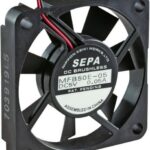 8241863360 MFB50E12A, DC Axial Fan, 12 V, Square, 50 mm, 10 mm, Ball Bearing, 8.42 CFM Hirschmann
