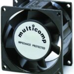 8280713482 MC19700, AXIAL FAN, 80MM x 80MM x 38MM, 115VAC, 130MA Hirschmann