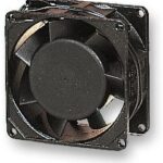 8312409187 SF11580A/1083HSL.GN, AC Axial Fan, 115V, Square, 80 mm, 38 mm, Sleeve Bearing, 30 CFM Hirschmann