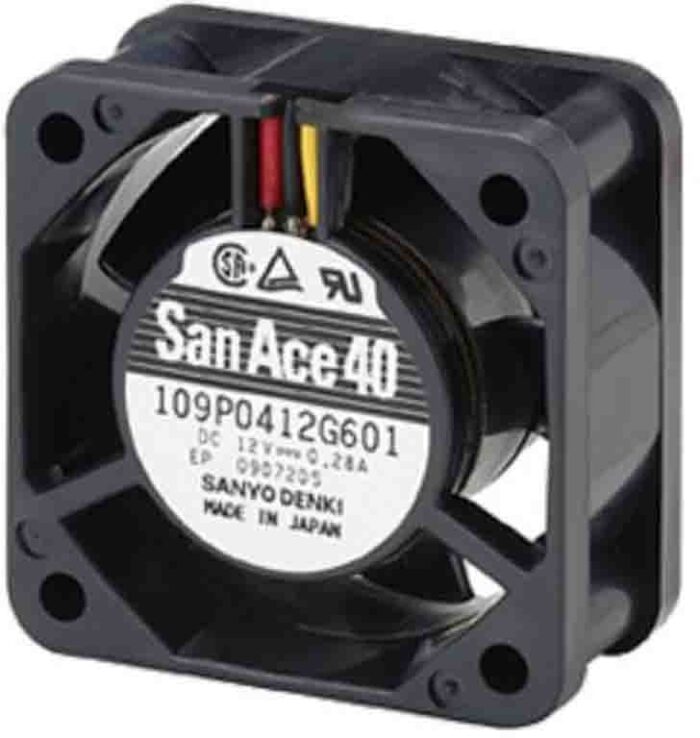 8022253725 109P0412D601, DC Fans DC Axial Fan, 40x40x20mm, 12VDC, Tachometer Hirschmann — изображение 3