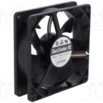 8026740976 9A0924L4D011, DC Fans Axial Fan, 92x92x25mm, 24VDC, 28.3CFM, 23dBA, Ribless, Ball, Wire, Lock Sensor Hirschmann