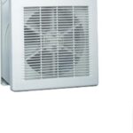 8031449982 Square Wall Mounted, Window Mounted Extractor Fan, 190L/s, 50dB, External 2 Speed Reversible On/Off Control Hirschmann