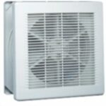 8031449984 Square Wall Mounted, Window Mounted Extractor Fan, 266L/s, 60dB, External 2 Speed Reversible On/Off Control Hirschmann