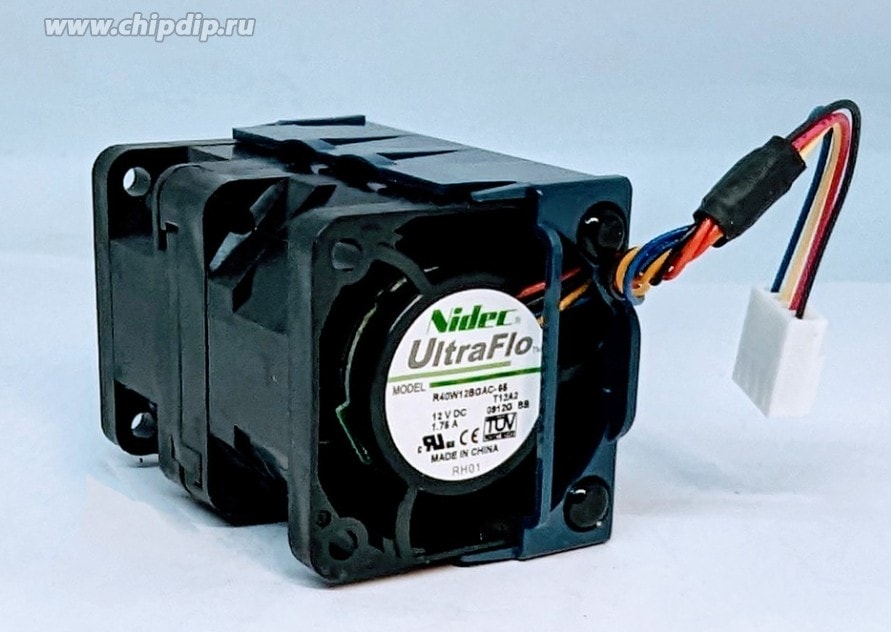 doc045625467 8021384706 Вентилятор Nidec R40W12BGAC-65 12V DC 1.75A 40x55 4pin () Hirschmann — изображение 1