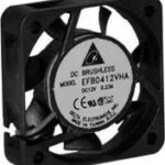 8004747133 EFB0512VHBBBN, DC Fans Tubeaxial Fan, 50x15mm, 12VDC, Ball, 3x Lead Wire, Lock Rotor Sensor, Tachometer Hirschmann