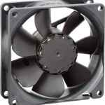 8017145635 8412NGHAR-183, 8400 N Series Axial Fan, 12 V dc, DC Operation, 74m³/h, 2.8W, 230mA Max, 80 x 80 x 25mm Hirschmann