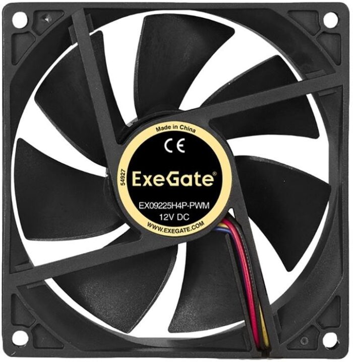 8009510007 EX283384RUS, Вентилятор 12В DC ExeGate EX09225H4P-PWM (92x92x25 мм, Hydraulic bearing (гидродинамический), 4pin, PWM, 0-2100 RPM, 0-25dBA) Hirschmann — изображение 9