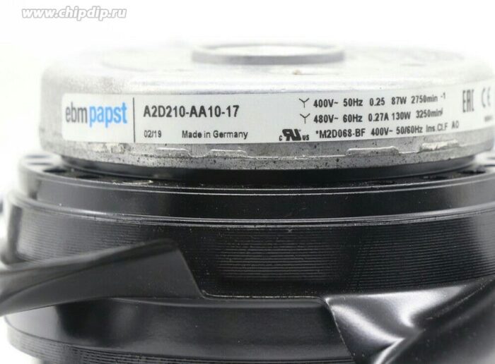 8035597857 Вентилятор Ebmpapst A2D210-AA10-17 400V 87/105W 0.25/0.20 Hirschmann — изображение 2