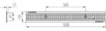 8028989831 Решетка штампованная оцинкованная Norma DN100 А15 1000x135x22 () 549098 31041А Hirschmann — изображение 2