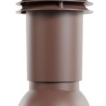 8026747792 Труба вентиляционная , для металлочерепицы, d-110мм, h-550мм, утепленная, коричневый шоколад (RAL 8017) 07.506.01.01.06.100.8017 Hirschmann