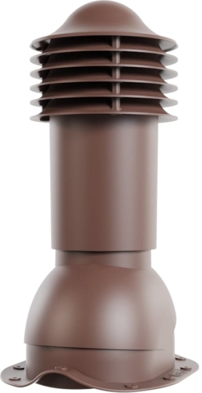 8026747792 Труба вентиляционная , для металлочерепицы, d-110мм, h-550мм, утепленная, коричневый шоколад (RAL 8017) 07.506.01.01.06.100.8017 Hirschmann