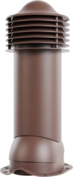 8026747787 Труба вентиляционная , для металлочерепицы, d-150мм, утепленная, коричневый шоколад (RAL 8017) 07.506.02.02.07.100.8017 Hirschmann