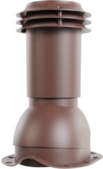 8026747810 Выход вентиляции канализации , для металлочерепицы, коричневый шоколад (RAL 8017) 07.500.03.03.05.100.8017 Hirschmann