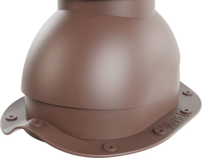 8026747810 Выход вентиляции канализации , для металлочерепицы, коричневый шоколад (RAL 8017) 07.500.03.03.05.100.8017 Hirschmann — изображение 2