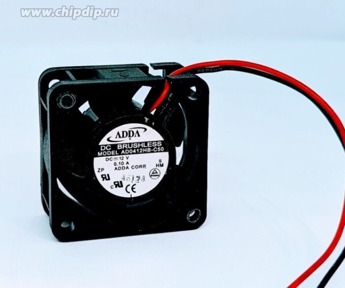 8021383314 Вентилятор ADDA AD0412HB-C50 DC 12V 0.10A 40x20 2pin Hirschmann — изображение 2