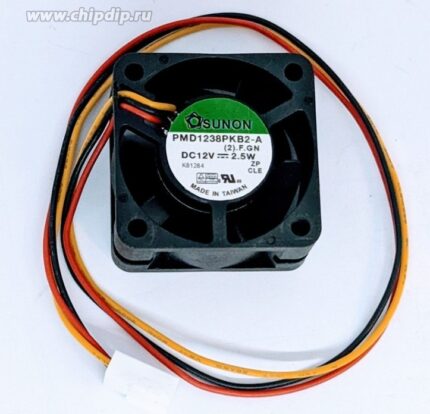 8021537712 Вентилятор Sunon PMD1238PKB2-A 12V 2.5W 0.21A 38x20мм 3pin () Hirschmann