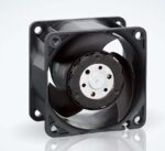 8005881903 612JH, Fan Tubeaxial 12VDC Square - 60mm L x 60mm H Ball 41.2 CFM (1.15m³/min) 2 Wire Leads Hirschmann — изображение 4