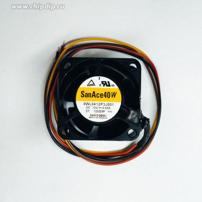 8005992752 9WL0412P3J001, Fan Tubeaxial 12VDC Square - 40mm L x 40mm H Ball 22.2 CFM (0.622m³/min) 4 Wire Leads Hirschmann — изображение 2