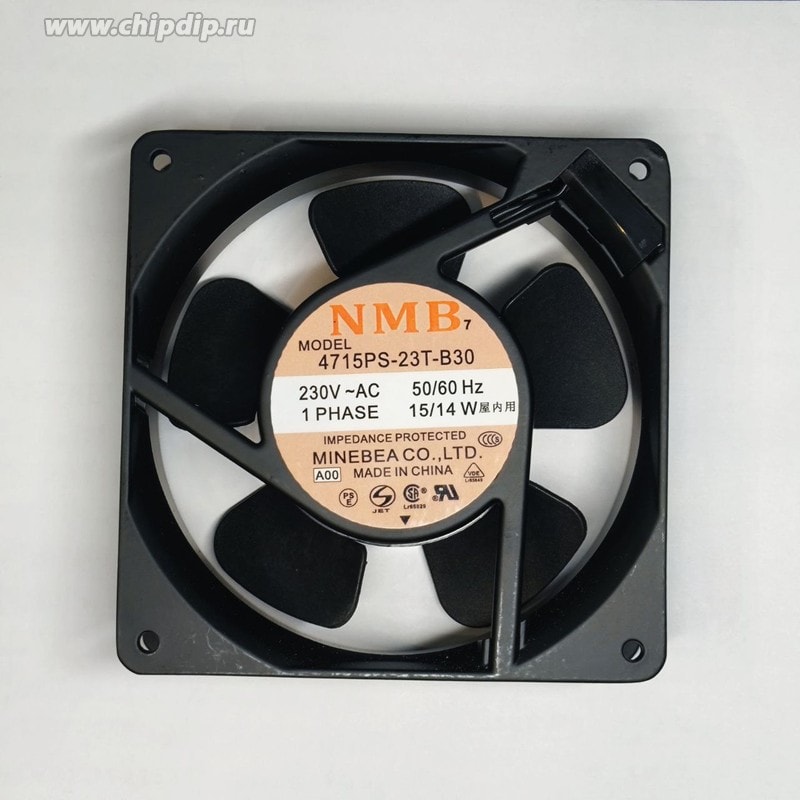 doc046503093 8018972004 Вентилятор NMB 4715PS-23T-B30 230V AC 50/60Hz 15/14W 120X38 Клемма () Hirschmann — изображение 1