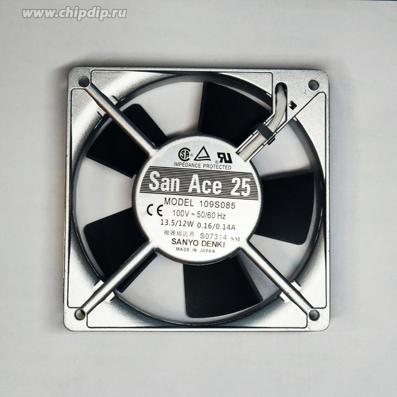 doc046503109 8017209836 Вентилятор Sanyo Denki San Ace 25 109S085 100V 50/60Hz 13.5/12W 0.16/0.14A 120X25 Клемма Hirschmann — изображение 1