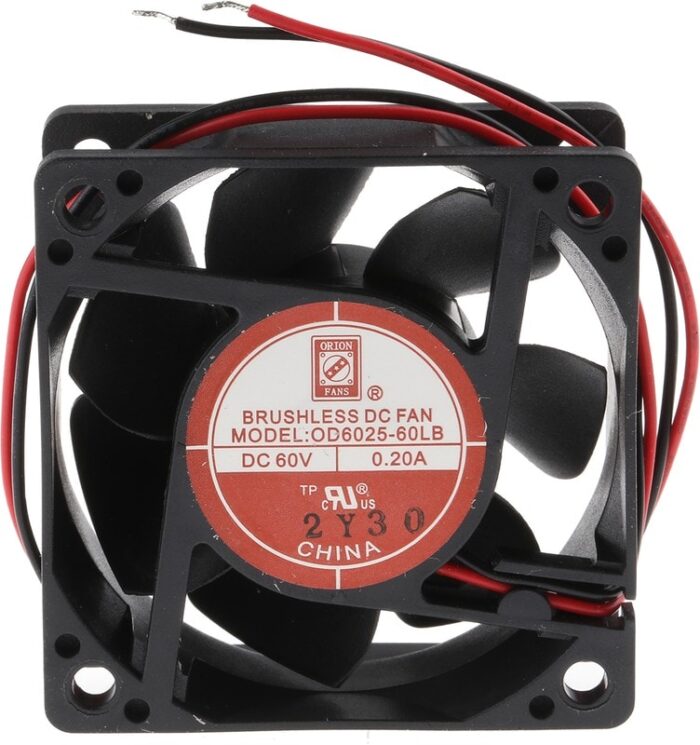 8009695539 Axial Fan, 60 V dc, DC Operation, 26cfm, 12W, 200mA Max, 60 x 60 x 25mm Hirschmann — изображение 4