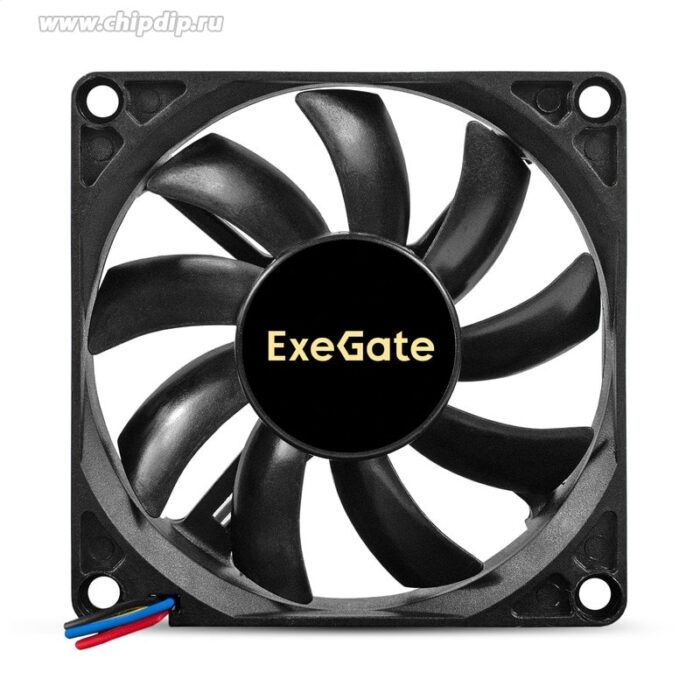 8023545763 EX295235RUS, Вентилятор 12В DC ExeGate EX08015S4P-PWM (80x80x15 мм, Sleeve bearing (подшипник скольжения), 4pin, PWM, 0-2000 RPM, 0-20dBA) Hirschmann — изображение 3