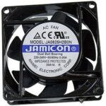 8008001550 вентилятор 80х80х25мм 220В JA0825H2BON-T-R AC (качения), разъем Hirschmann