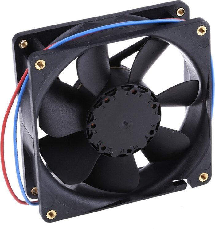 8009104099 8412NG-RS0, 8400 N Series Axial Fan, 12 V dc, DC Operation, 69m³/h, 2W, 80 x 80 x 25mm Hirschmann — изображение 2