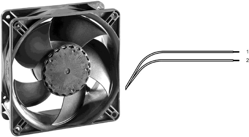 doc046658895 8032636561 AxiACi120-00205, AxiACi 120 Series Axial Fan, 115 V ac, 230 V ac, AC Operation, 64m³/h, 1.1W, IP65, 120 x 120 x 38mm Hirschmann — изображение 1