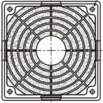 8006466391 109-1001F13, Fan Accessories Resin Fan Filter Kit 92mm (13PPI) Hirschmann