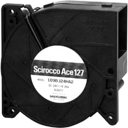 8005415071 109BJ12HC2, Blowers & Centrifugal Fans DC Blower, 127x32mm, 12VDC, Tachometer Hirschmann